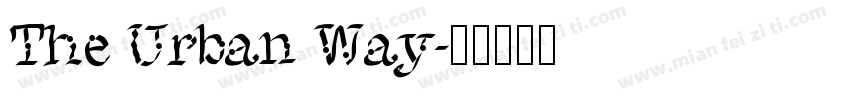 The Urban Way字体转换